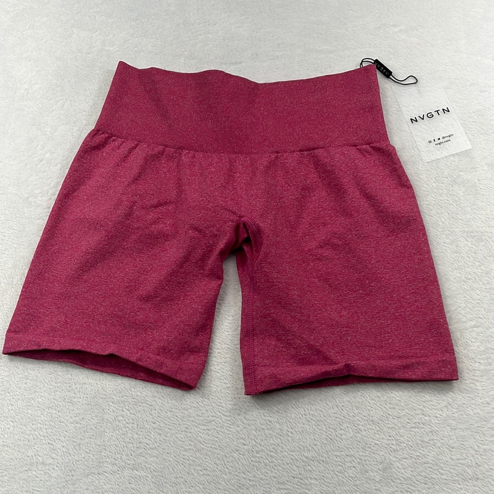 NWT Small NVGTN Spandex Biker Shorts Pink Stretchy